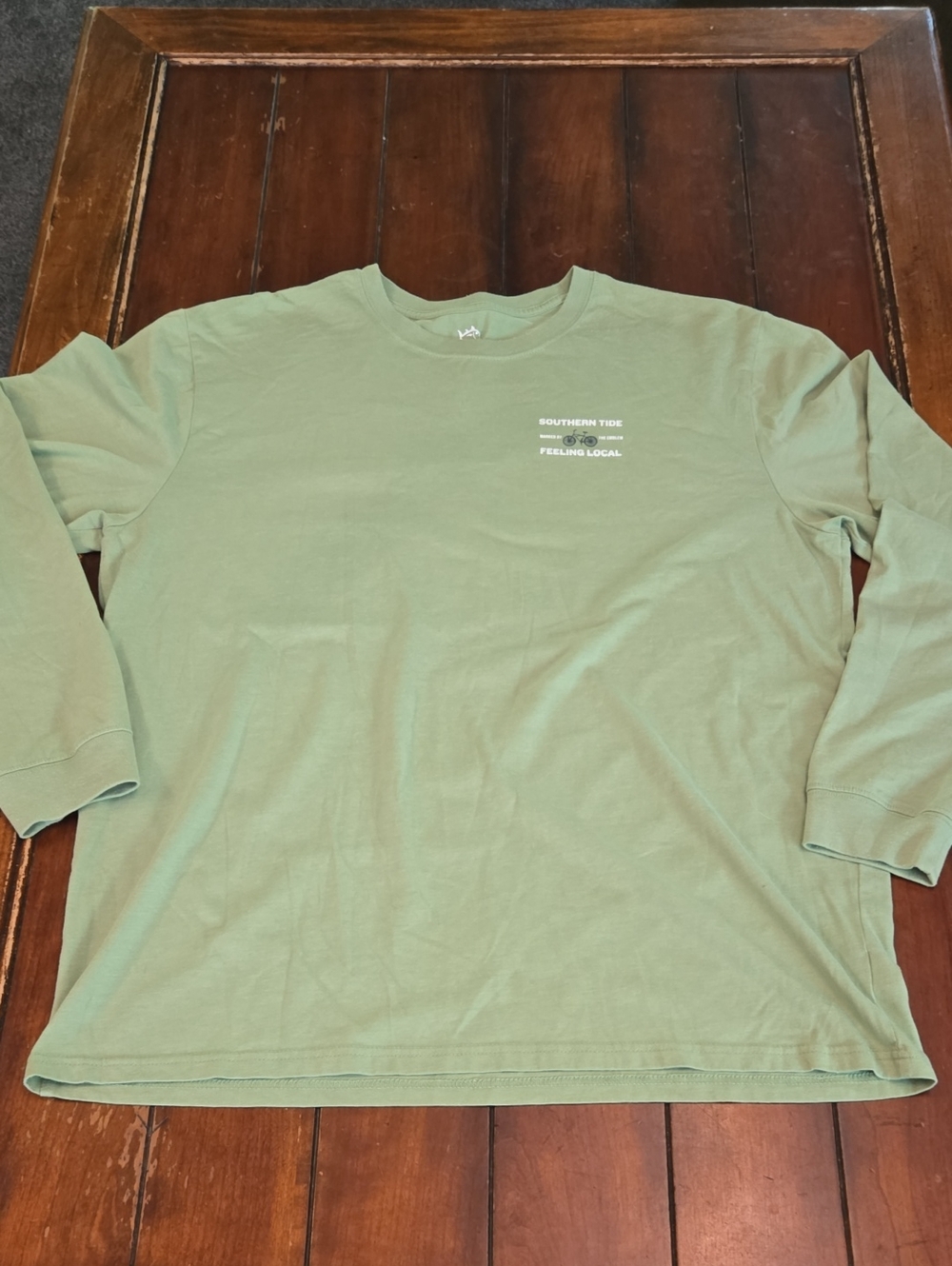 Southern Tide Men’s Sage Green Long-Sleeve Shirt